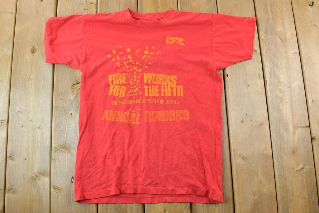Vintage 1990s Bangor Fireworks Souvenir T-Shirt