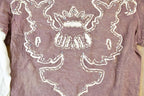 Women Vintage Vigoss Y2K T-Shirt / Vigoss Grunge Skull Print / Contrast Stitch / Internet Famous Clothing / Over Dyed / Y2K Bedazzled