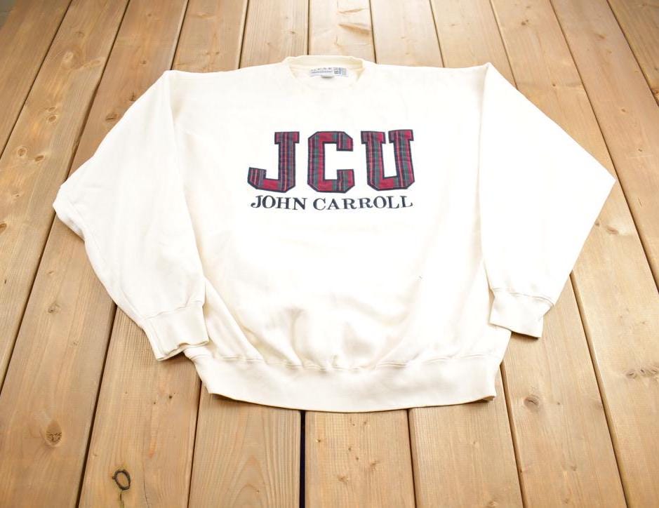 Vintage 1990s John Carroll University Embroidered Crewneck