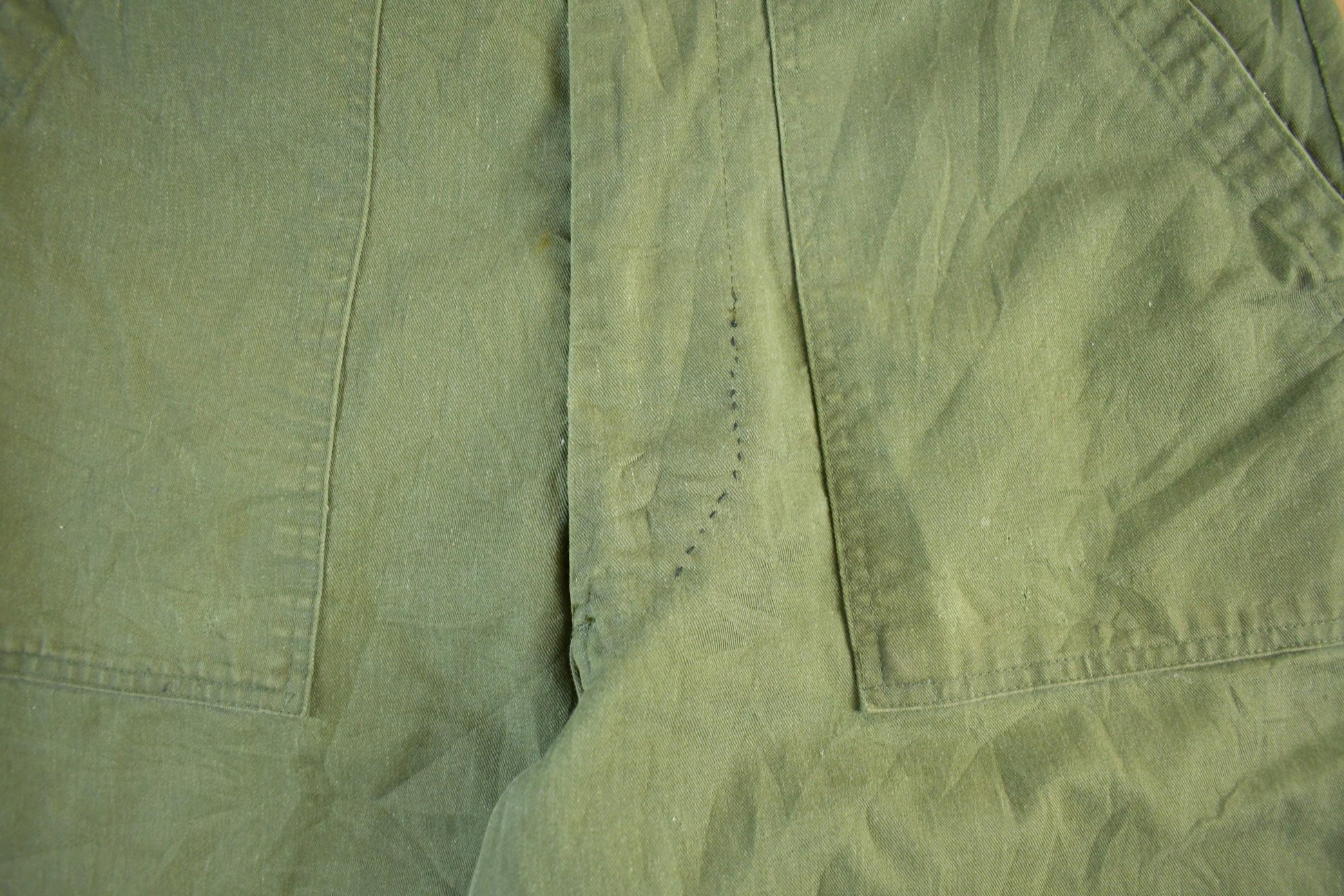 Vintage 1970s Military OG-107 Sateen Fatigue Pants Size 31 x 33