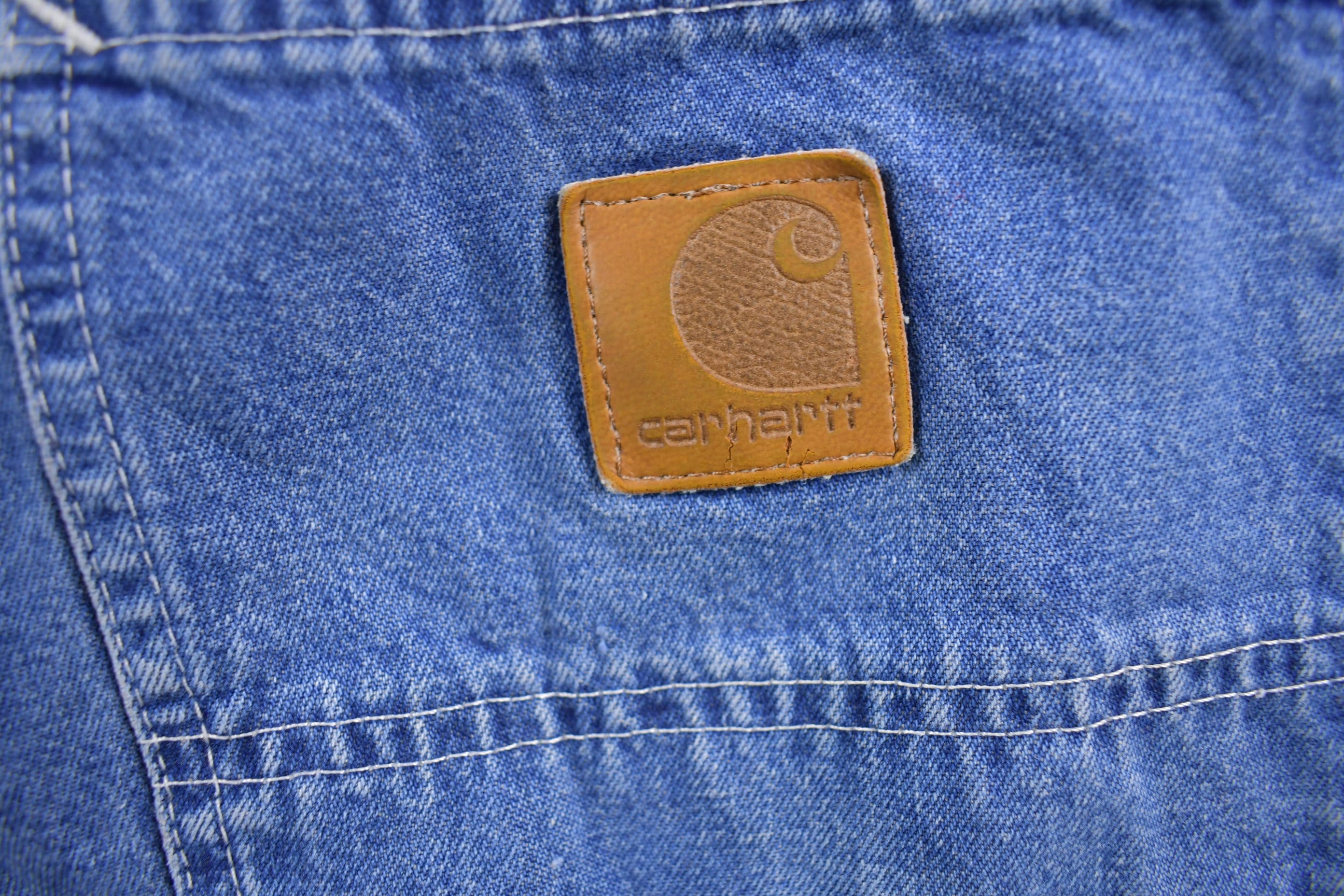 Vintage 1990s Carhartt Lined Carpenter Work Pants Size 31 x 31