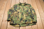 Vintage 1990s Camo Button Up Fleece Sweater