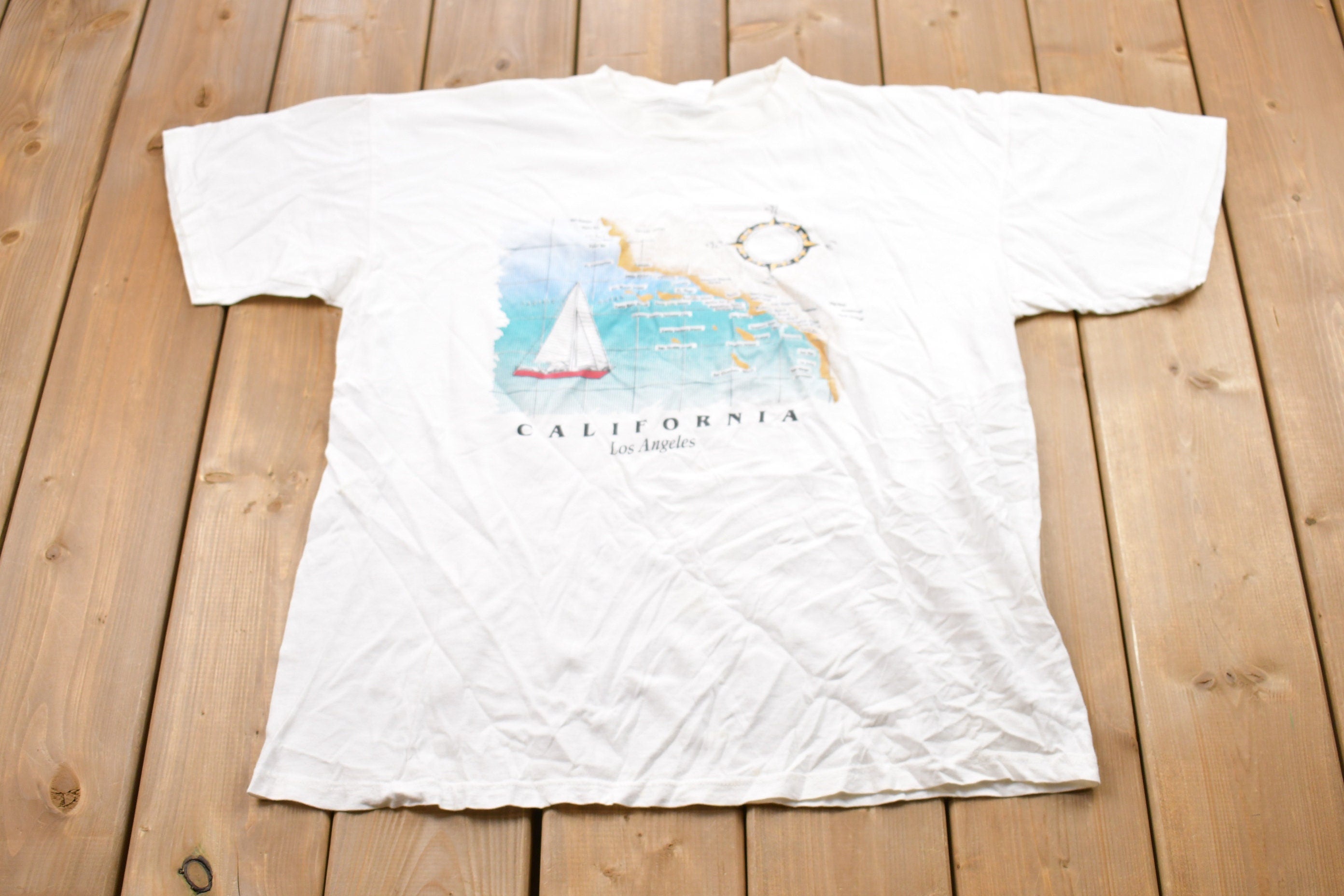 Vintage 1990s California Los Angeles Graphic T-Shirt