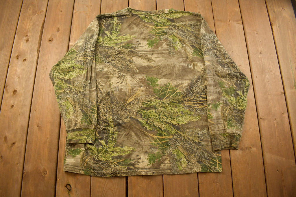 Vintage 1990s Rustic Ridge Camo Graphic T Shirt