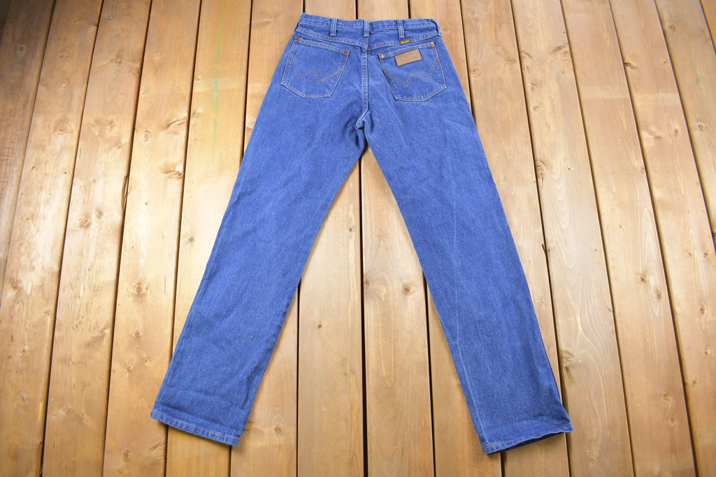 Vintage 1990's Wrangler Made in USA Dark Blue Jeans 26 x 31