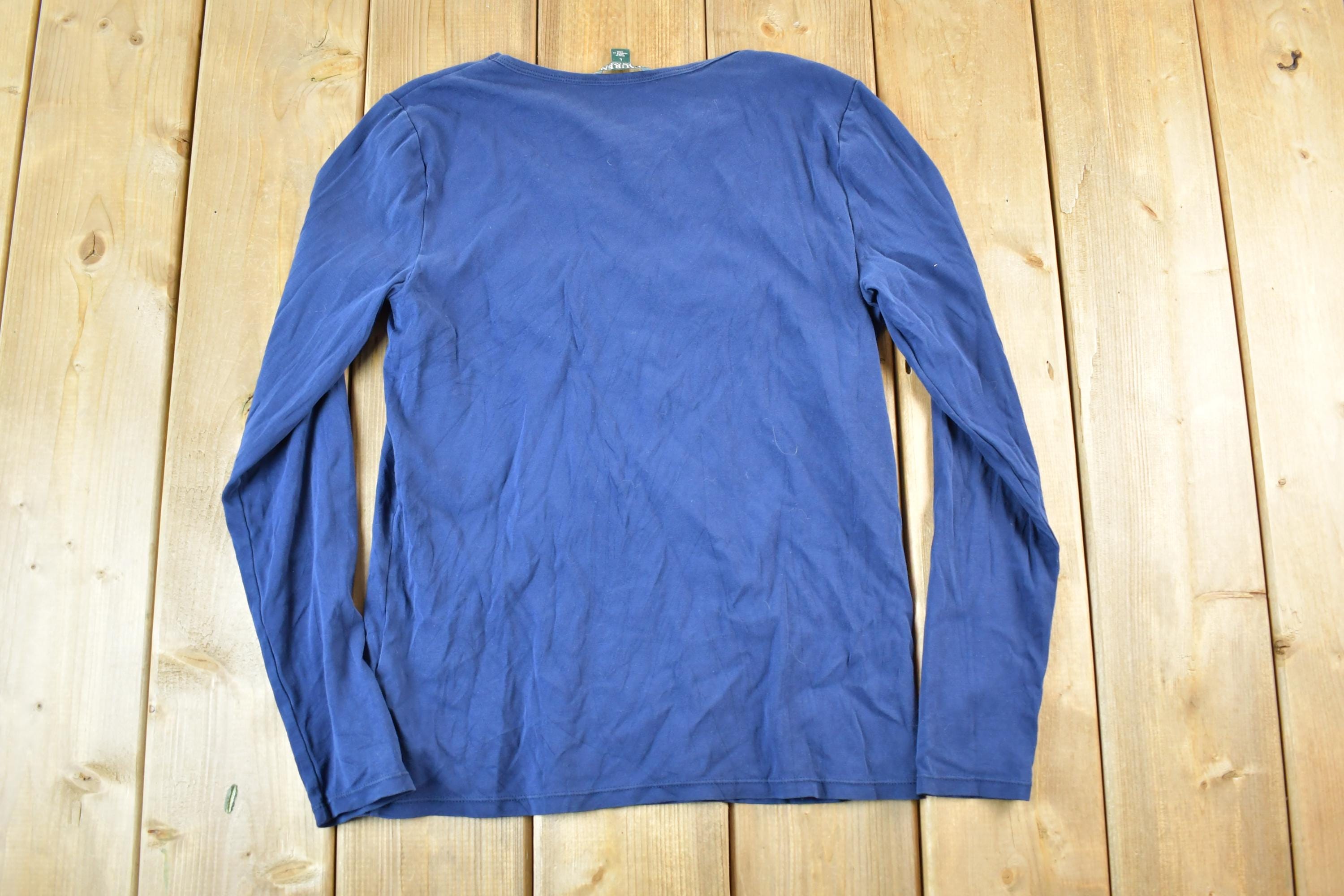 Vintage 1990s Lauren Ralph Lauren Long Sleeve Boating Souvenir T-Shirt Women's S