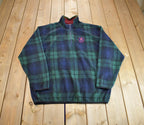 Vintage 1990s Tommy Hilfiger Plaid Fleece Sweater