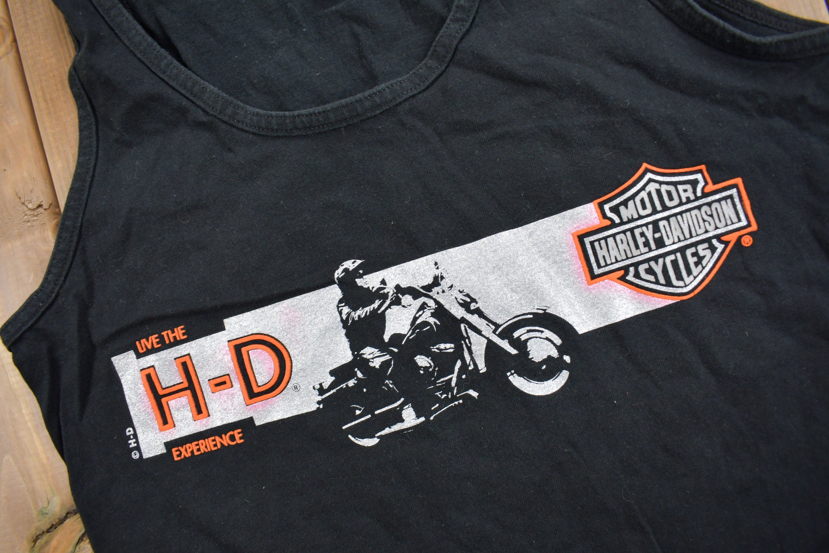 Vintage 1990s Harley Davidson Motorcycles Cancun Mexico Tank Top Shirt
