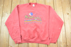 Vintage 1990s Cocoa Beach Florida Moon Logo Crewneck Sweatshirt