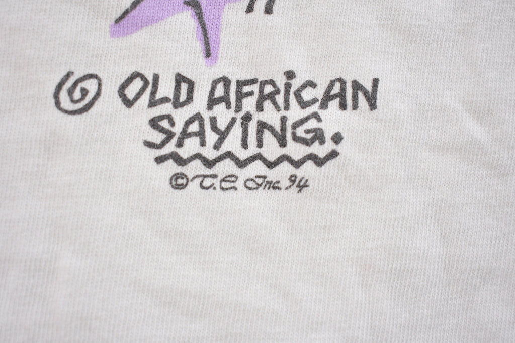 Vintage 1994 Old African Saying T-Shirt