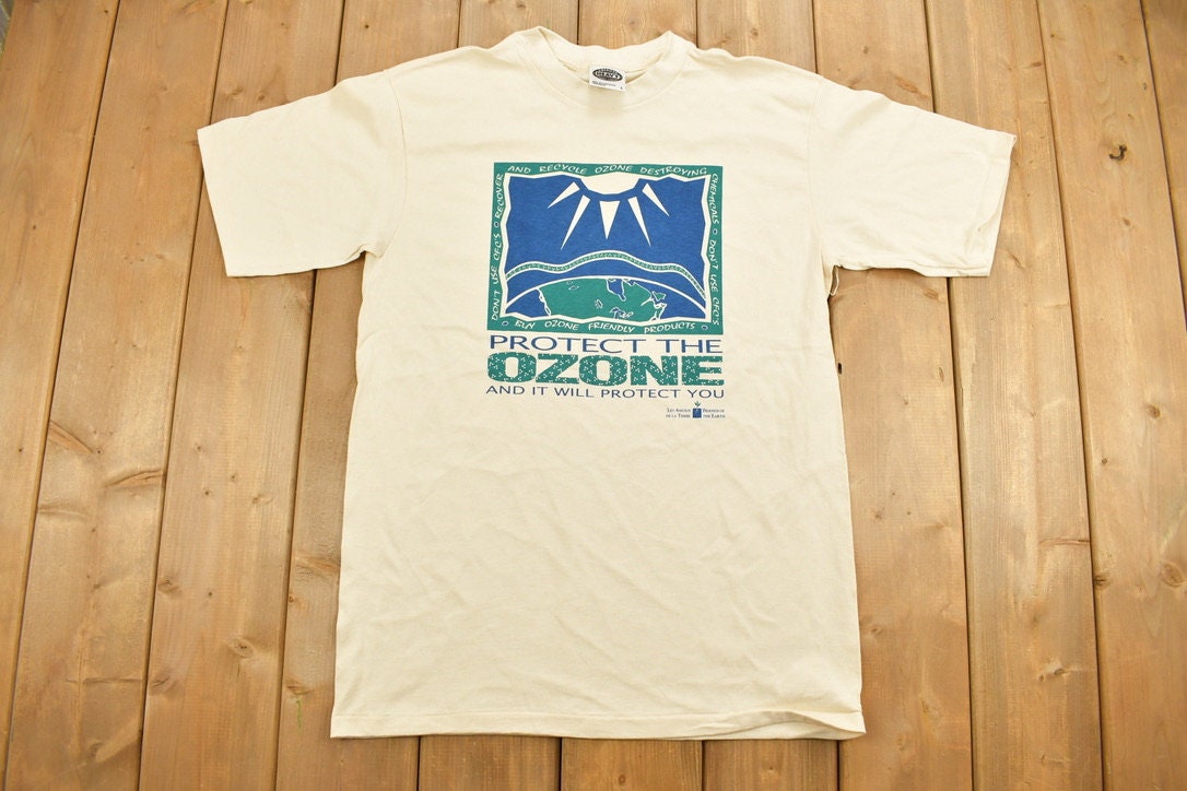 Vintage 1990s Protect The Ozone Graphic T-Shirt