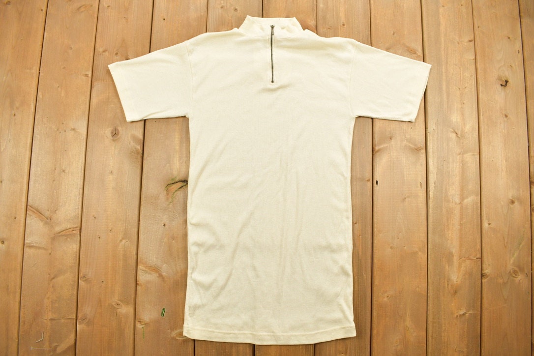 Vintage 1980s Woman's Stone Quarter Zip Dress
