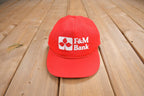 Vintage 1990s F&M Bank Snapback Hat