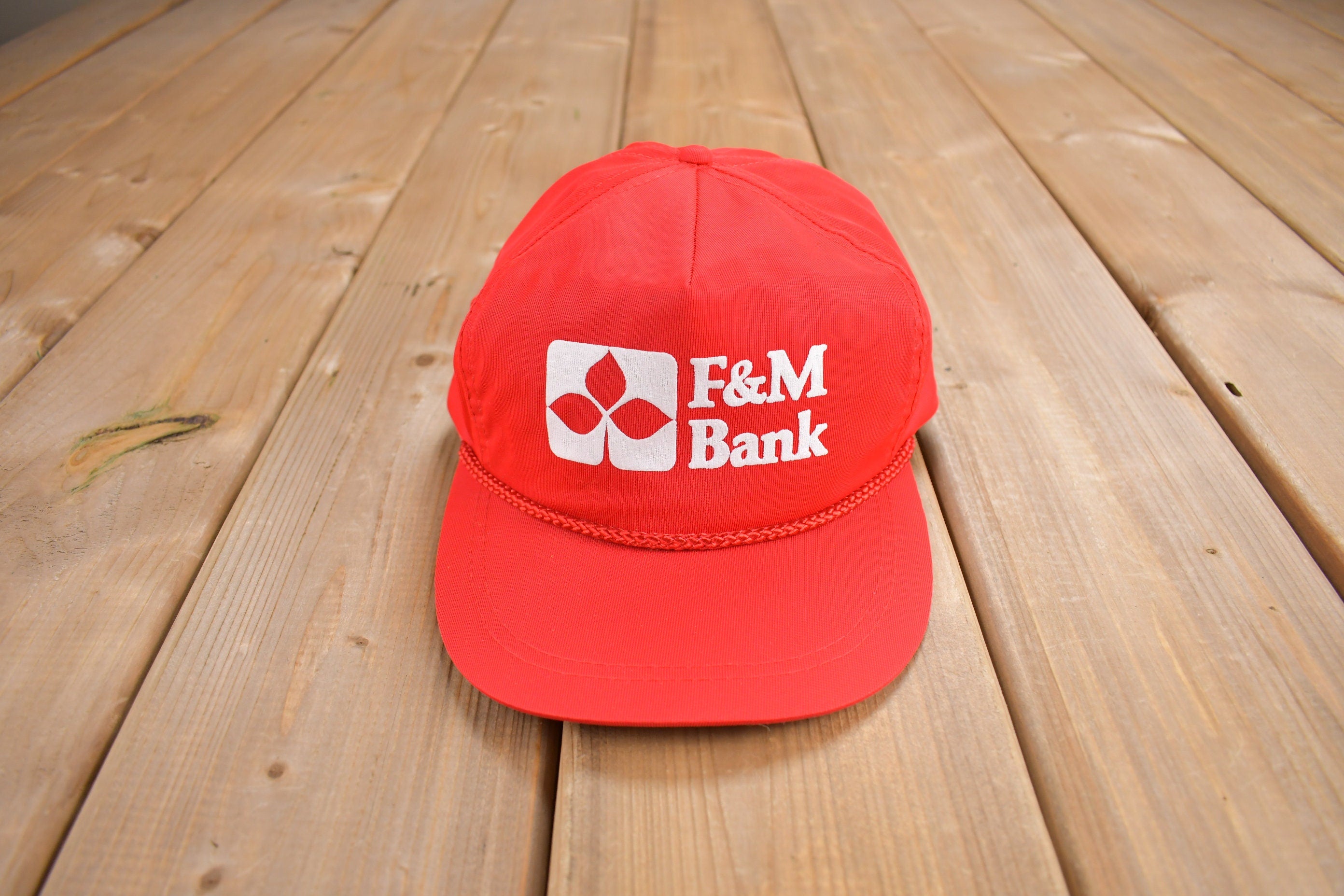 Vintage 1990s F&M Bank Snapback Hat