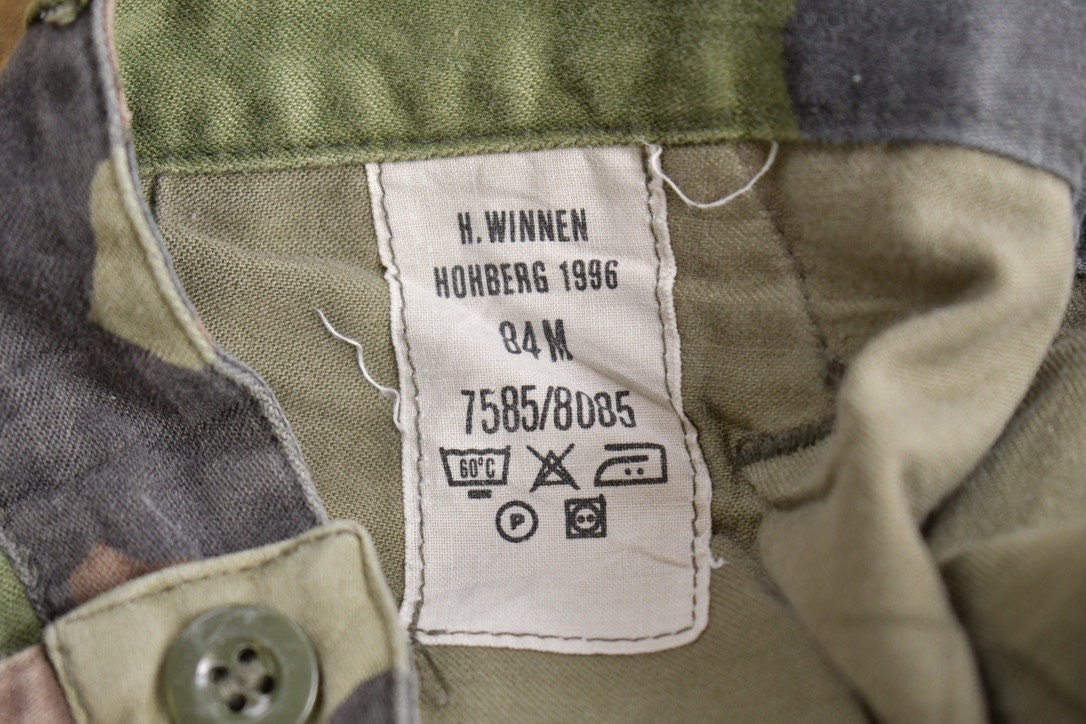 Vintage 1996 Army Woodland Camouflage Cargo Pants Size 33 x 25.5