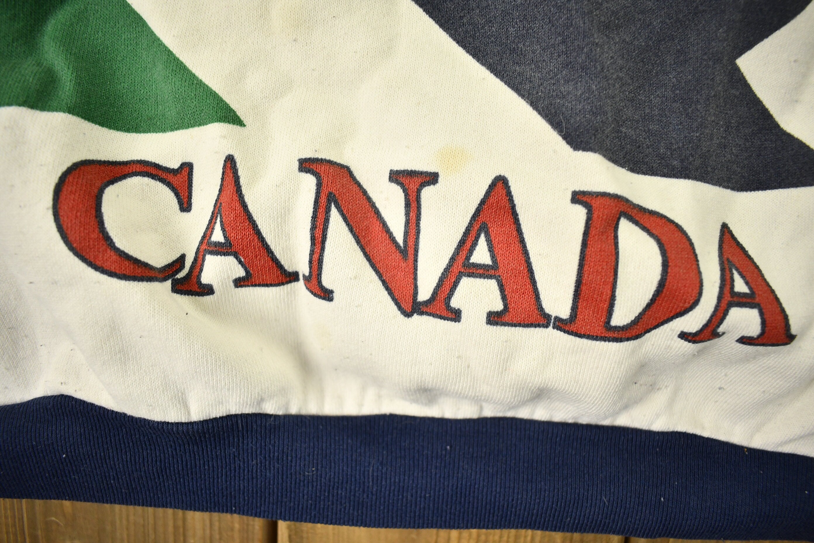 Vintage 1990 Auckland Canada Color Block Sweatshirt