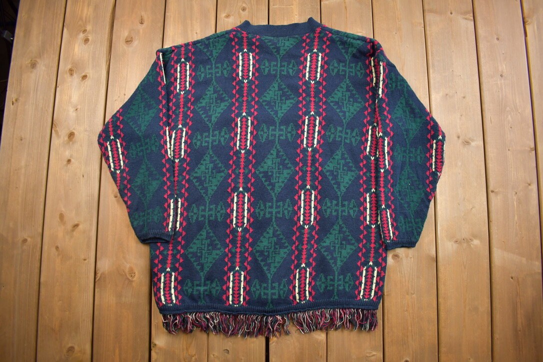 Vintage 1980s Avon Style Knitted Cardigan Sweater