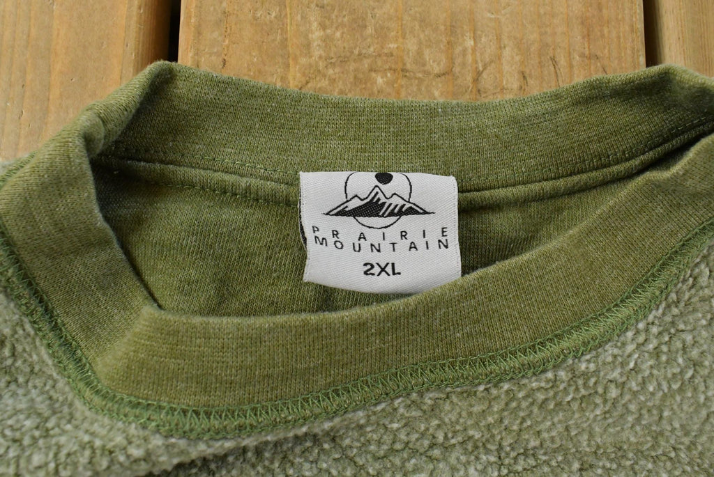 Vintage Y2K Prairie Mountain Alaska Crewneck Sweatshirt Mens 2XL / Travel Destination Tourist Sweater / Animal Bear Wildlife