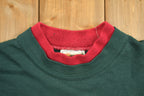 Vintage 1990s Morning Sun Floral Cats Crewneck