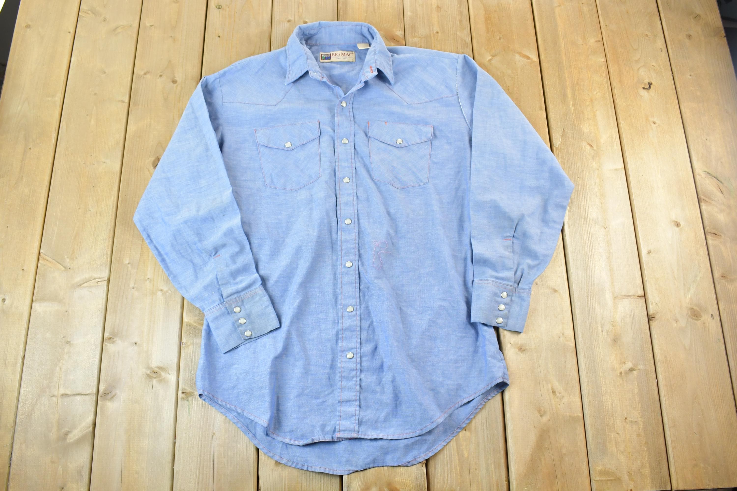 Vintage 1980s Big Mac Button Up Shirt
