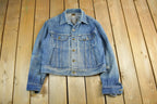 Vintage 1970s Lee Sanforized Jean Jacket Union Made In USA Men's 46 reg.