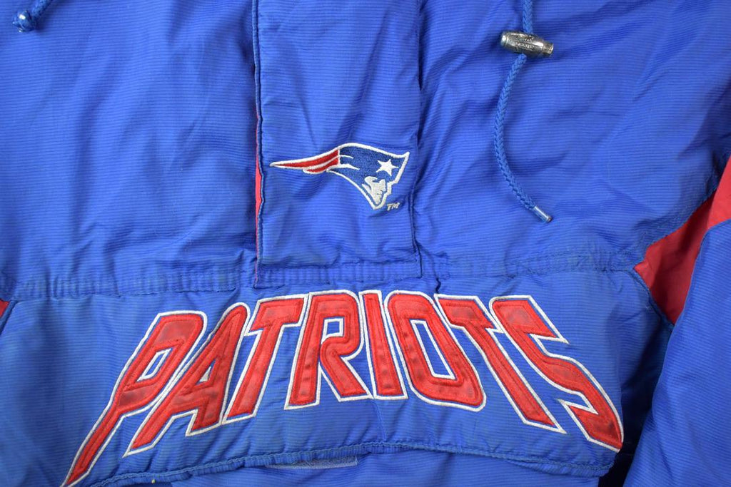 Vintage 1990s Starter New England Patriots Quarter Zip NFL Football Jacket