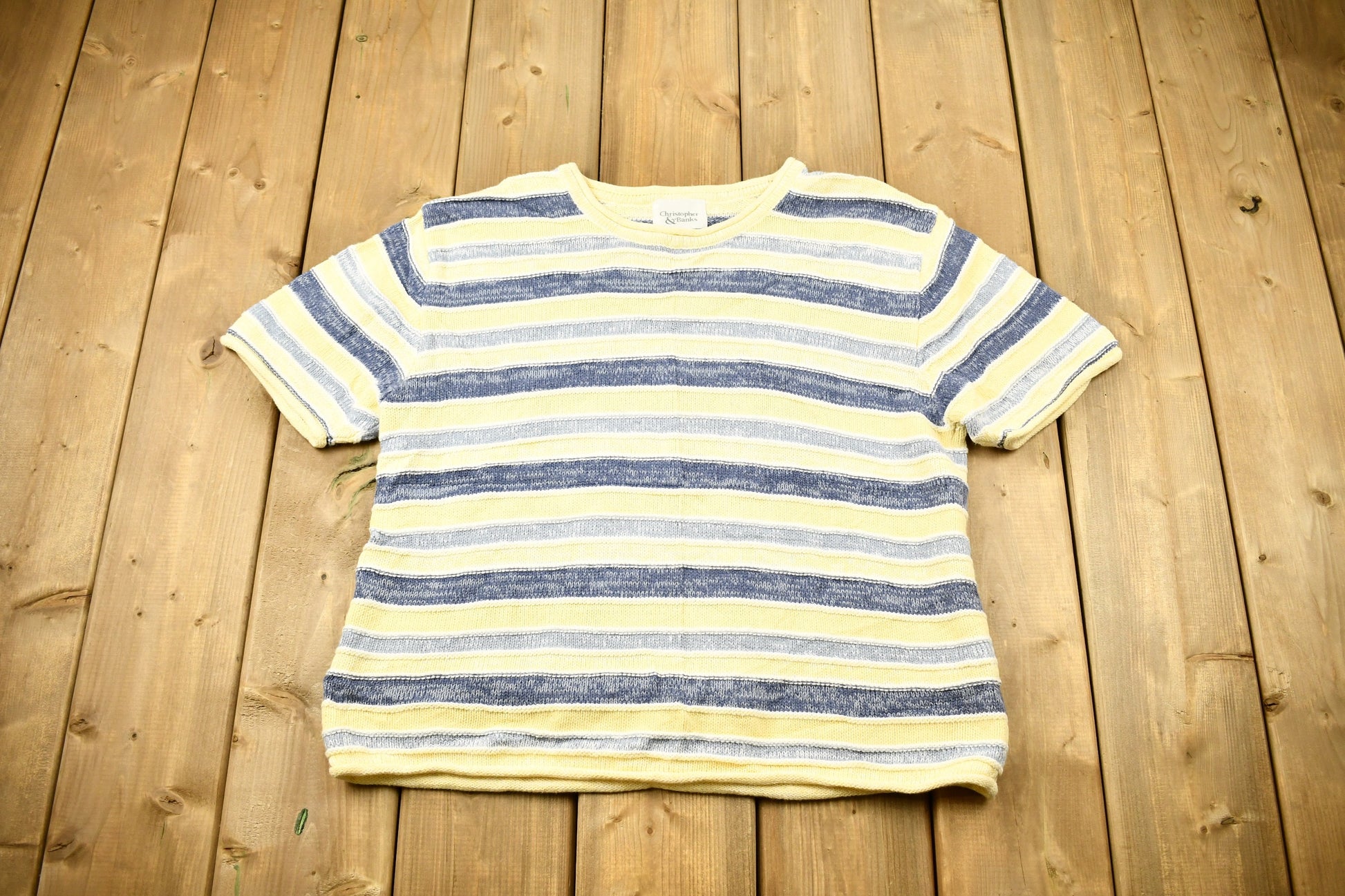 Vintage 1990s Christopher & Banks Short Sleeve Knitted Sweater