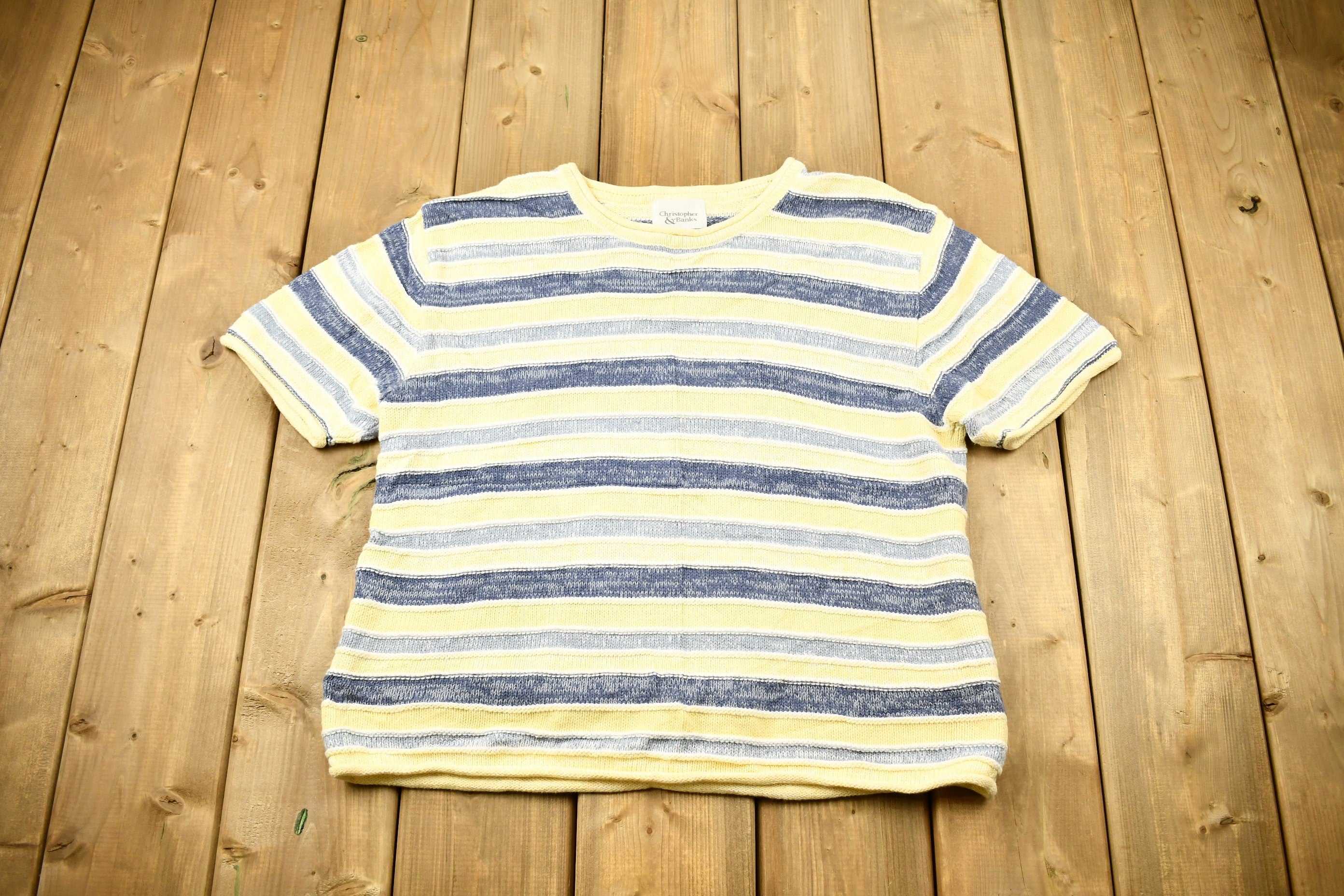 Vintage 1990s Christopher & Banks Short Sleeve Knitted Sweater