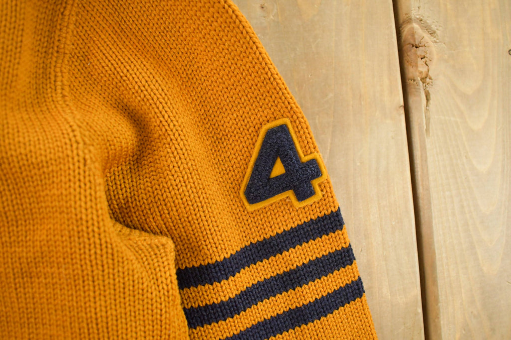 Vintage 1940s Nelson Knitting Mills of Duluth Collegiate Varsity Style Knit Sweater Men's Small