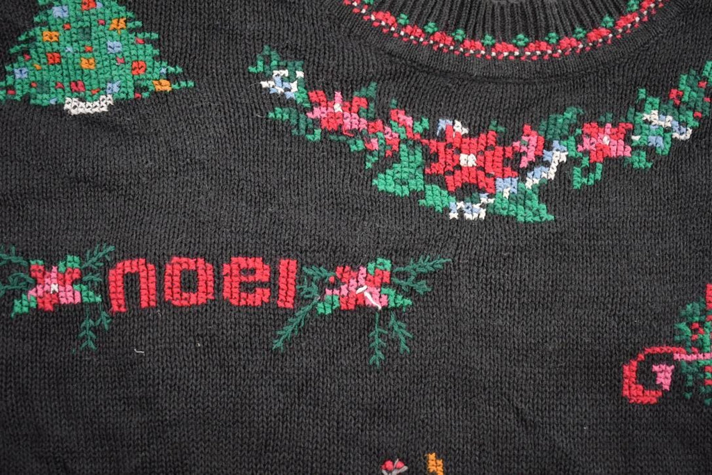 Vintage 1990s Knitted Christmas Crewneck Sweater
