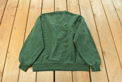 Vintage 1990s JERZEES Bird Embroidered Souvenir Crewneck Sweatshirt Men's L  90's Cute Birds Graphic Sweater  Made in USA