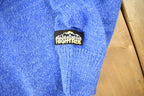 Vintage 1970s Nordic Knit Blue Snowflake Sweater Apres Ski