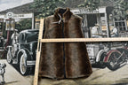 Vintage 1990s Hawke & Co Outfitter Faux Fur Full Zip Vest
