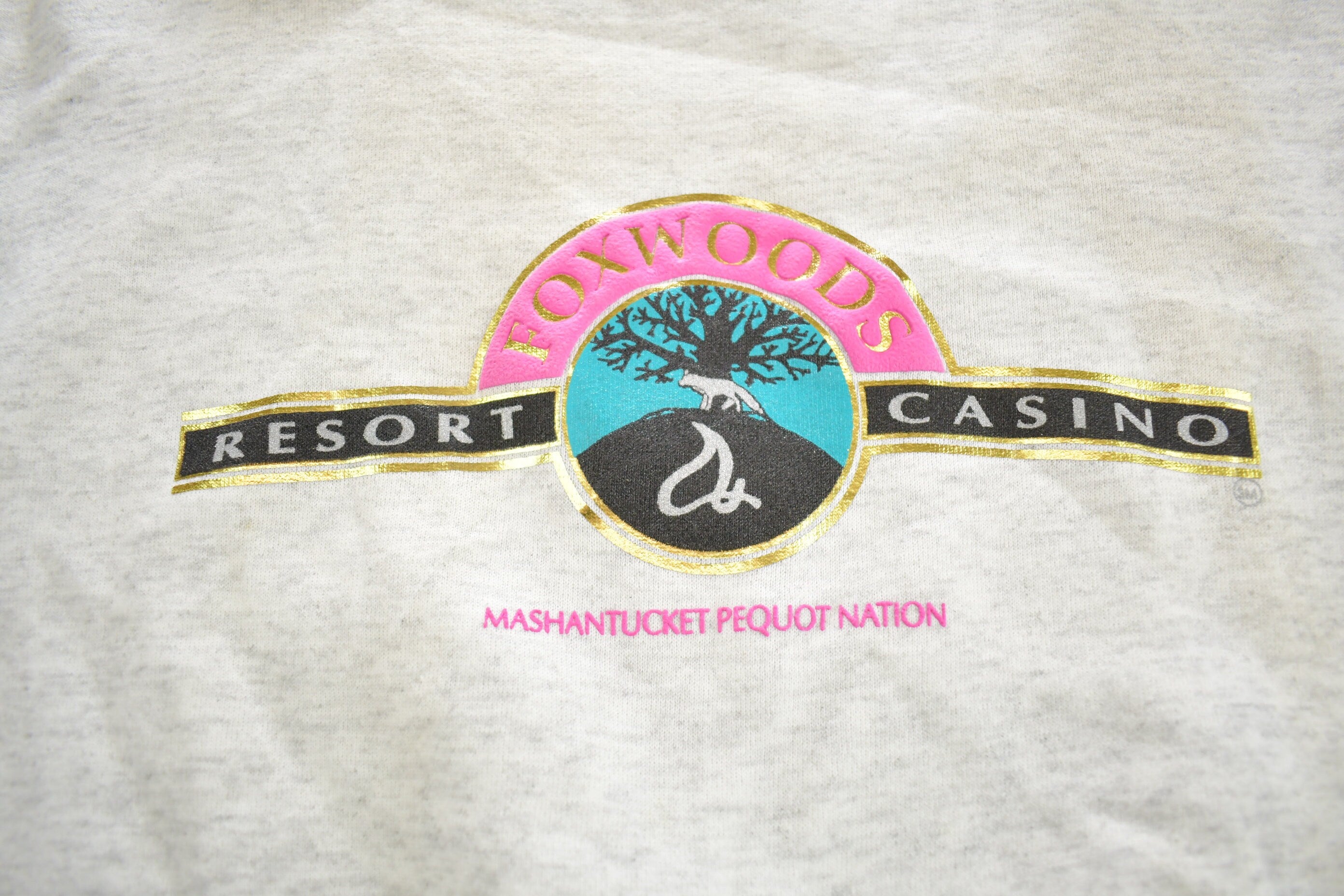 Vintage 1990s Foxwoods Resort Casino Souvenir Lee Crewneck Sweatshirt Made In USA