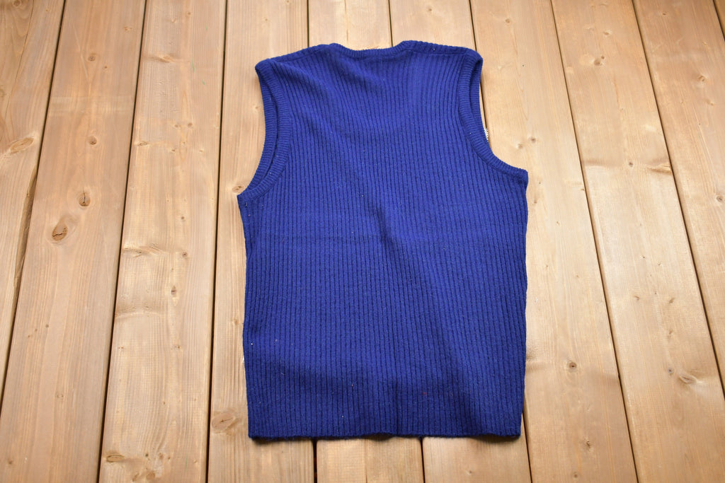 Vintage Knitted Wool Sweater Vest
