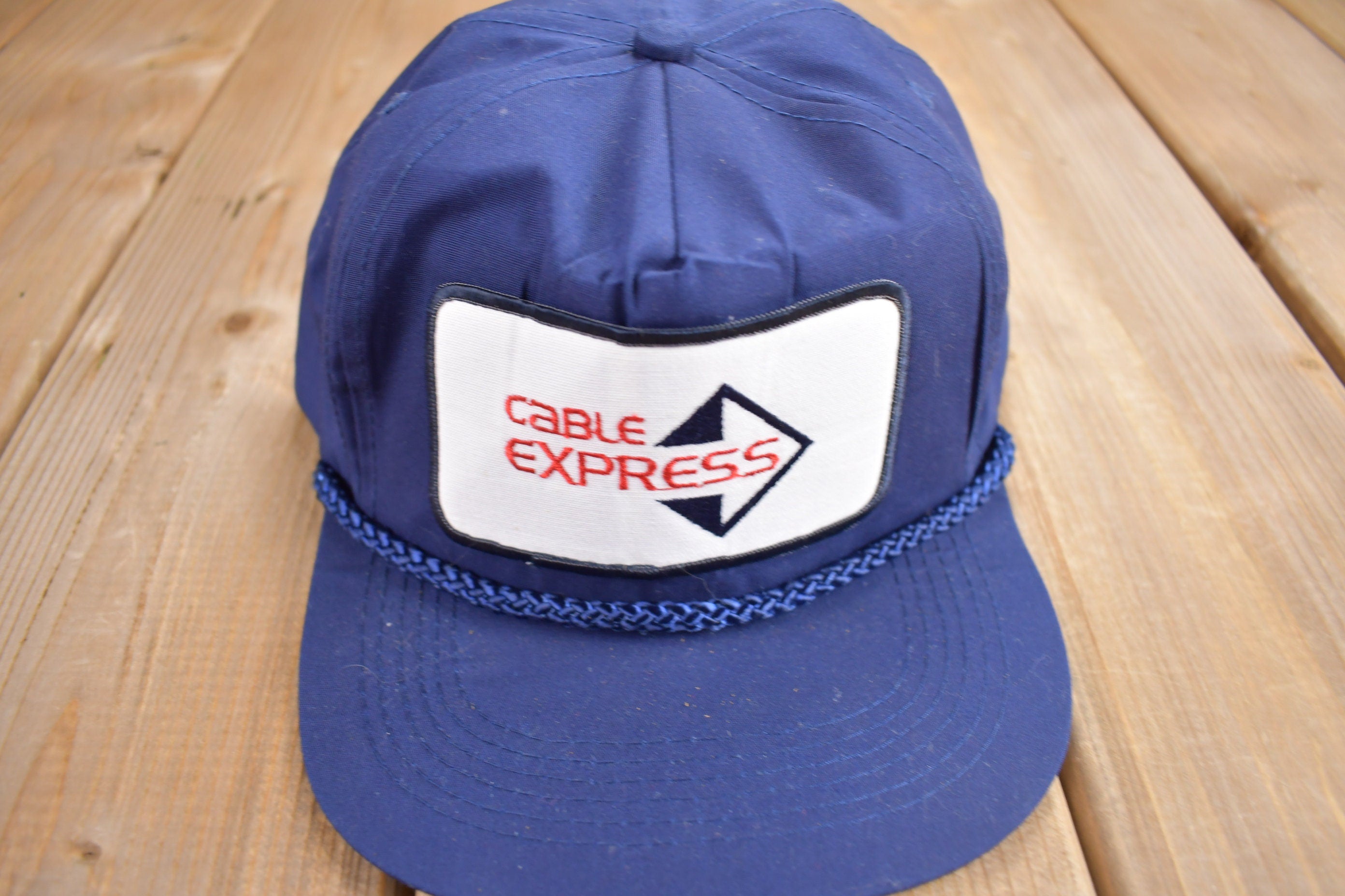 Vintage 1990s Cable Express Snap Back Hat