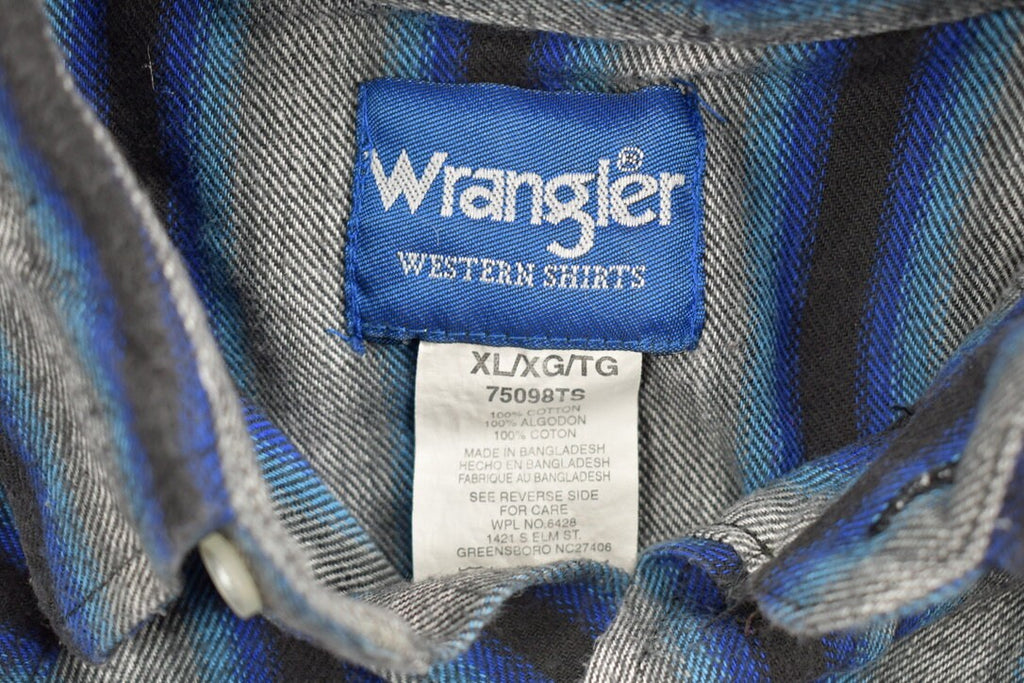 Vintage 1990s Wrangler Western Wear Snap Button Up Shirt