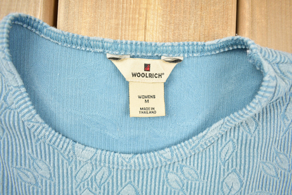 Vintage 1990s Womens Cute Leaf Pattern Woolrich Crewneck Sweater