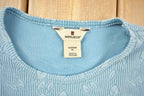 Vintage 1990s Womens Cute Leaf Pattern Woolrich Crewneck Sweater