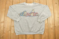 Vintage 1990s Cute Cats Sleeping Crewneck Sweater