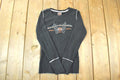 Vintage 1990s Harley Davidson Motorcycles Gaylord Michigan Womens Graphic Sweatshirt