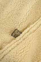 Vintage 1990s Coach Authentic Leather Full Length Shearling Jacket With Fur Hood Size 8