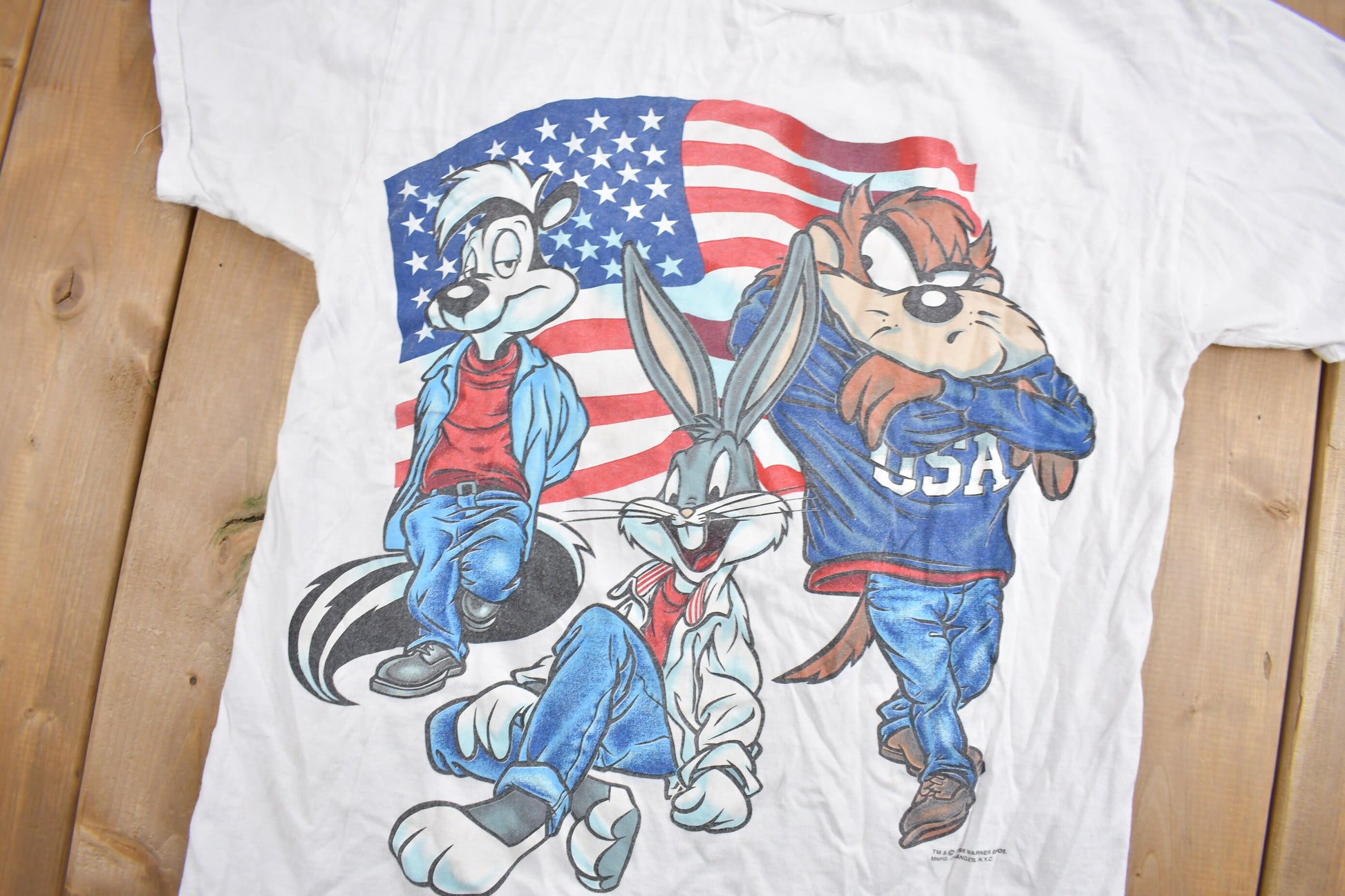 Vintage 1996 Looney Tunes Ralph Lauren Theme Cartoon T-Shirt