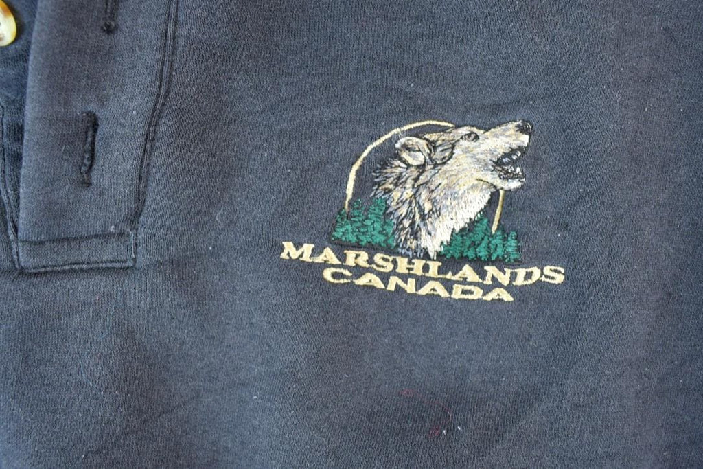 Vintage 1990s Marshlands Canada Outdoorsman Mockneck Sweatshirt