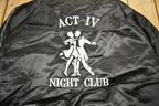 Vintage 1990s Act IV Night Club Satin Bomber Jacket