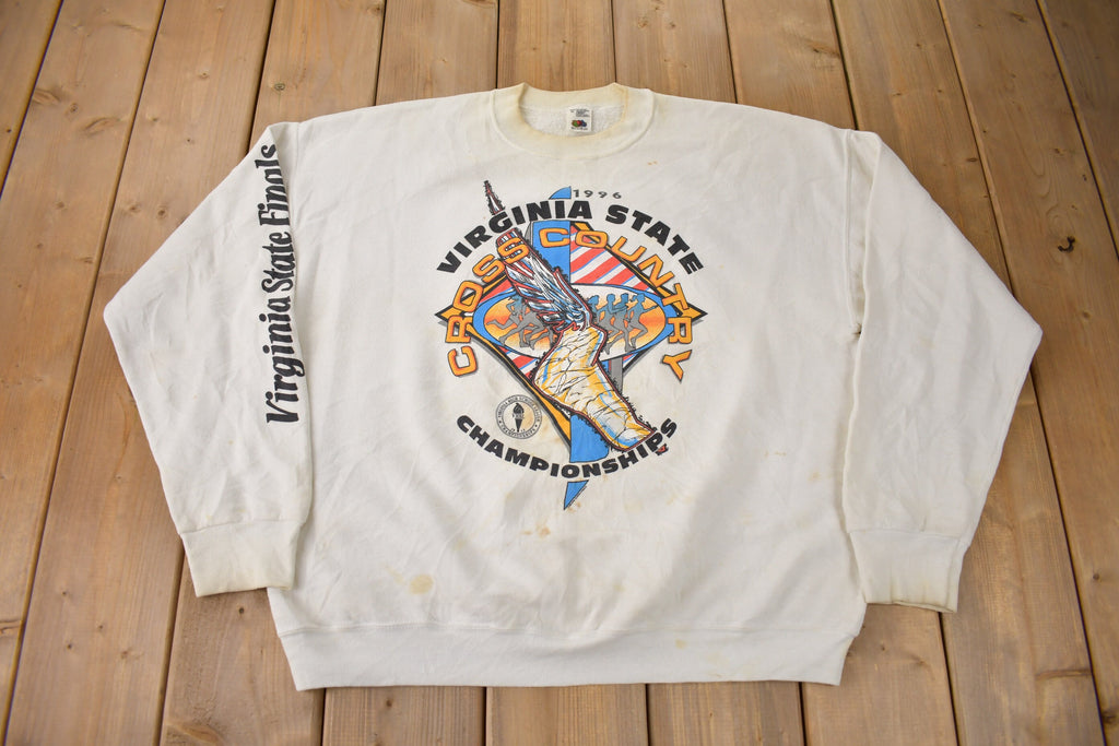 Vintage 1996 Virginia State Cross Country Championships Crewneck Sweatshirt