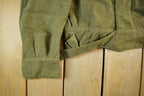 Vintage 1970s Military Wool Button Up Collared Army Jacket Men's Small