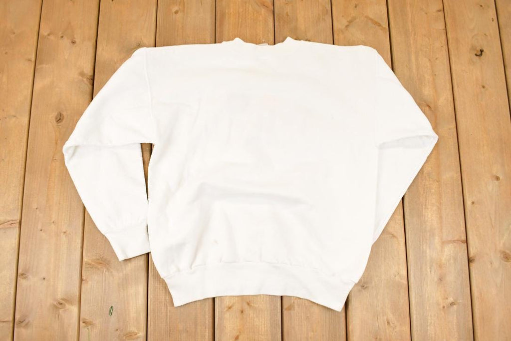 Vintage 1990s Florida Embroidered Palms Crewneck Sweatshirt Men's L