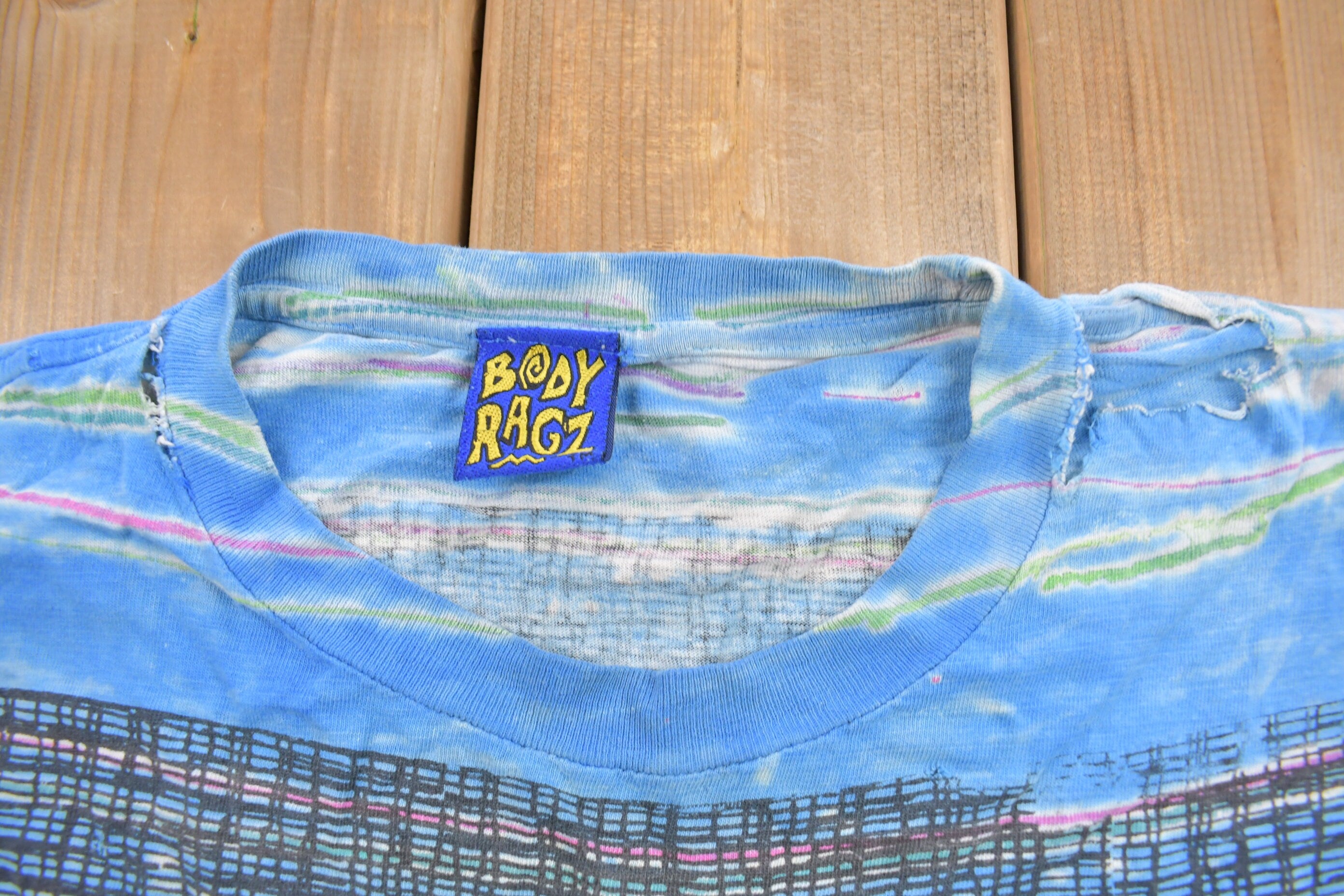 Vintage 1990s Basketball Theme All Over Print T Shirt