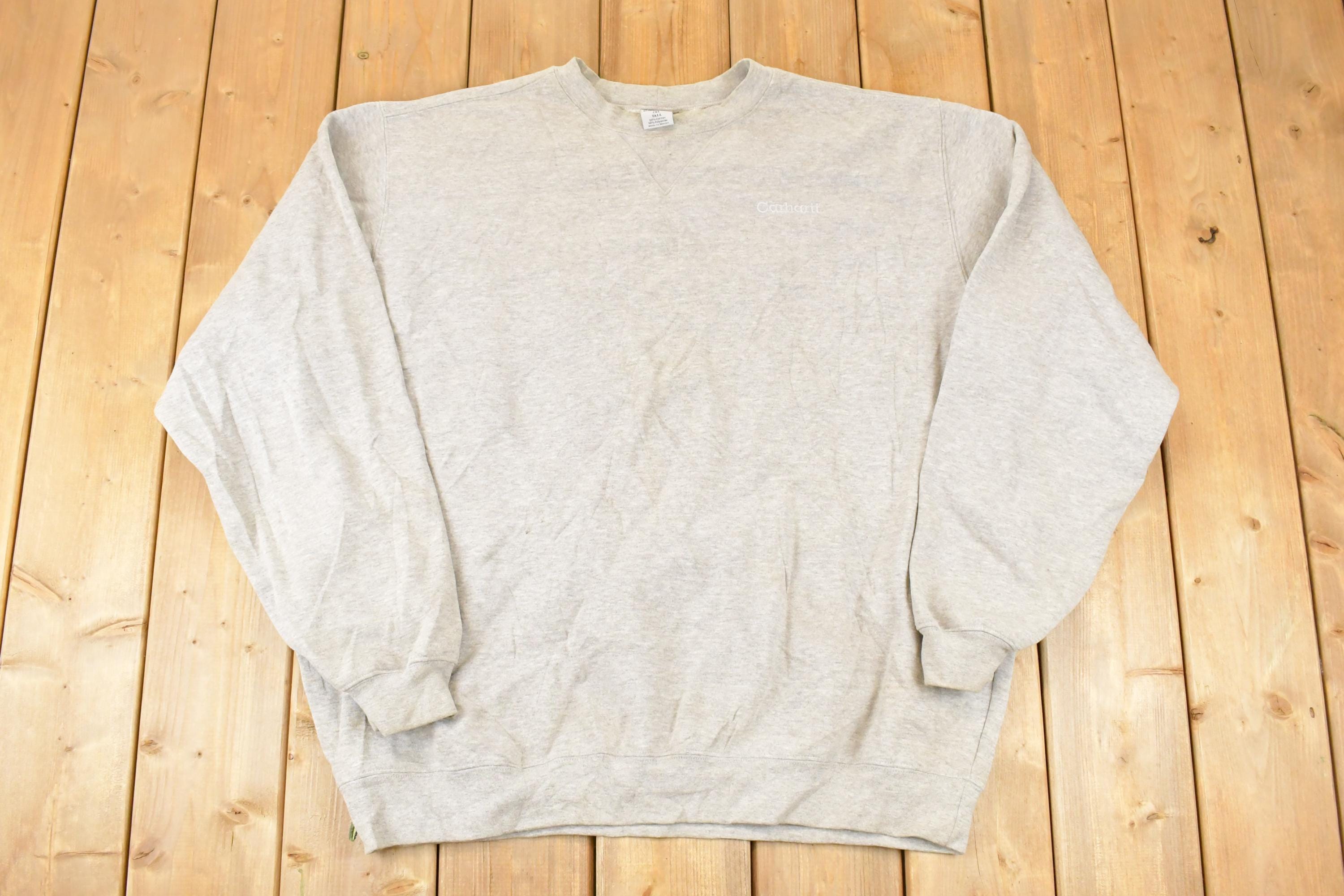 Vintage Y2K Carhartt Embroidered Logo Crewneck Sweatshirt Men's XXL Tall